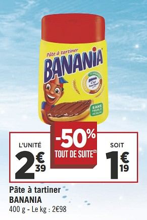 Promotions Pâte à tartiner banania - Banania - Valide de 16/10/2018 à 28/10/2018 chez Géant Casino