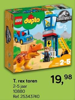 Promoties T. rex toren - Lego - Geldig van 16/10/2018 tot 11/12/2018 bij Supra Bazar
