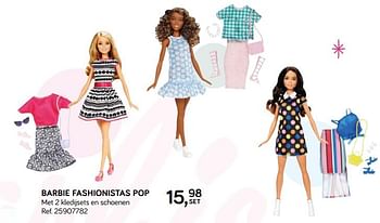 Promotions Barbie fashionistas pop - Mattel - Valide de 16/10/2018 à 11/12/2018 chez Supra Bazar
