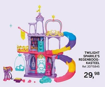Promoties Twilight sparkle`s regenboogkasteel - Hasbro - Geldig van 16/10/2018 tot 11/12/2018 bij Supra Bazar