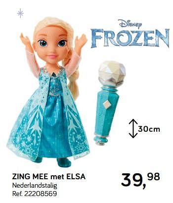 Promoties Zing mee met elsa - Disney  Frozen - Geldig van 16/10/2018 tot 11/12/2018 bij Supra Bazar