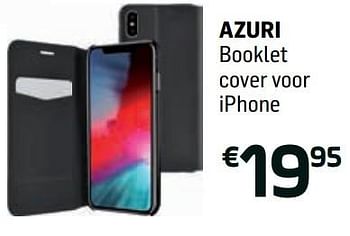 Promoties Azuri booklet cover voor iphone - Azuri - Geldig van 17/10/2018 tot 17/11/2018 bij Base