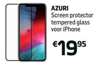 Promoties Azuri screen protector tempered glass voor iphone - Azuri - Geldig van 17/10/2018 tot 17/11/2018 bij Base
