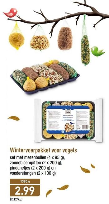 Promoties Wintervoerpakket voor vogels - Huismerk - Aldi - Geldig van 22/10/2018 tot 27/10/2018 bij Aldi