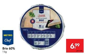 Promoties Brie 60% - Huismerk - Makro - Geldig van 24/10/2018 tot 06/11/2018 bij Makro