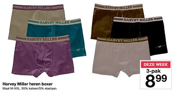 Promoties Harvey miller heren boxer - Harvey Miller - Geldig van 20/10/2018 tot 26/10/2018 bij Zeeman