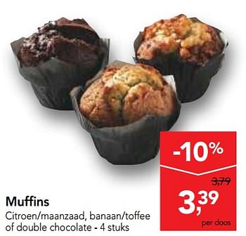Promoties Muffins - Huismerk - Makro - Geldig van 24/10/2018 tot 06/11/2018 bij Makro
