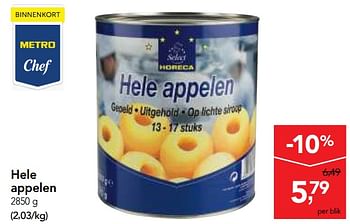 Promoties Hele appelen - Huismerk - Makro - Geldig van 24/10/2018 tot 06/11/2018 bij Makro