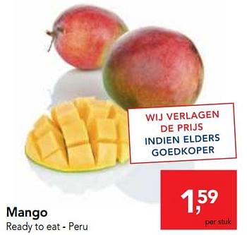 Promoties Mango ready to eat - peru - Huismerk - Makro - Geldig van 24/10/2018 tot 06/11/2018 bij Makro