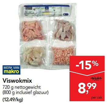 Promoties Viswokmix - Huismerk - Makro - Geldig van 24/10/2018 tot 06/11/2018 bij Makro