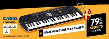 Promoties Casio keyboard sa-76 - Casio - Geldig van 24/10/2018 tot 14/11/2018 bij Electro Depot