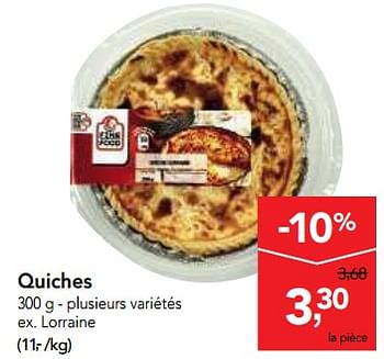 Promoties Quiches - Fine Food - Geldig van 24/10/2018 tot 06/11/2018 bij Makro