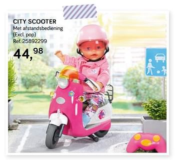 Promotions City scooter - Baby Born - Valide de 16/10/2018 à 11/12/2018 chez Supra Bazar
