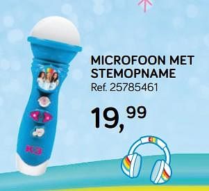 Promoties Microfoon met stemopname - K3 - Geldig van 16/10/2018 tot 11/12/2018 bij Supra Bazar