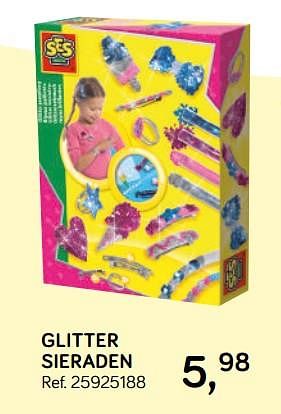 Promotions Glitter sieraden - SES - Valide de 16/10/2018 à 11/12/2018 chez Supra Bazar