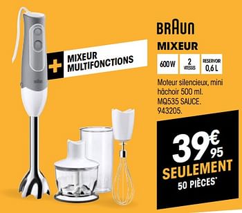 Promotions Braun mixeur mq535 sauce - Braun - Valide de 24/10/2018 à 14/11/2018 chez Electro Depot