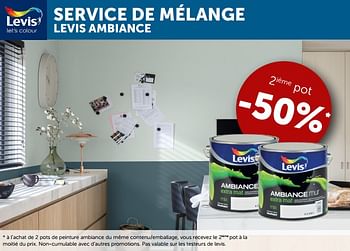 Promotions Service de mélange levis ambiance -50% - Levis - Valide de 23/10/2018 à 19/11/2018 chez Zelfbouwmarkt