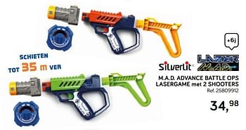 Promoties M.a.d. advance battle ops lasergame met 2 shooters - Silverlit - Geldig van 16/10/2018 tot 11/12/2018 bij Supra Bazar
