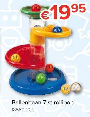 Promoties Ballenbaan 7 st rollipop - Huismerk - Euroshop - Geldig van 20/10/2018 tot 06/12/2018 bij Euro Shop