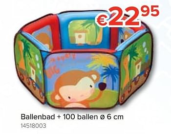 Promoties Ballenbad + 100 ballen - Huismerk - Euroshop - Geldig van 20/10/2018 tot 06/12/2018 bij Euro Shop