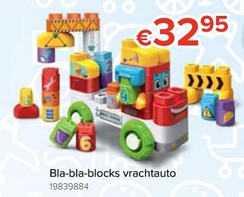 Promoties Bla-bla-blocks vrachtauto - Vtech - Geldig van 20/10/2018 tot 06/12/2018 bij Euro Shop