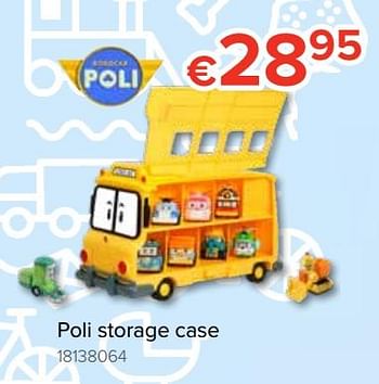 Promoties Poli storage case - Robocar Poli  - Geldig van 20/10/2018 tot 06/12/2018 bij Euro Shop