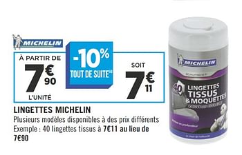 Promotions Lingettes michelin - Michelin - Valide de 16/10/2018 à 28/10/2018 chez Géant Casino