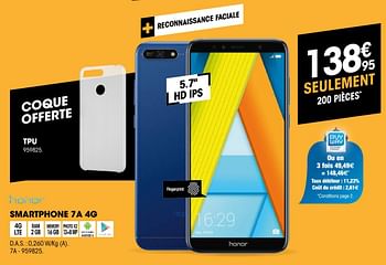 Promoties Honor smartphone 7a 4g - Honor - Geldig van 24/10/2018 tot 14/11/2018 bij Electro Depot