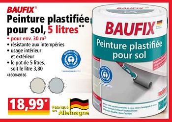 Promotions Peinture plastifiée pour sol - Baufix - Valide de 24/10/2018 à 30/10/2018 chez Norma