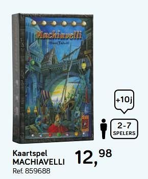 Promotions Kaartspel machiavelli - 999games - Valide de 16/10/2018 à 11/12/2018 chez Supra Bazar