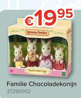 Promoties Familie chocoladekonijn - Sylvanian Families - Geldig van 20/10/2018 tot 06/12/2018 bij Euro Shop