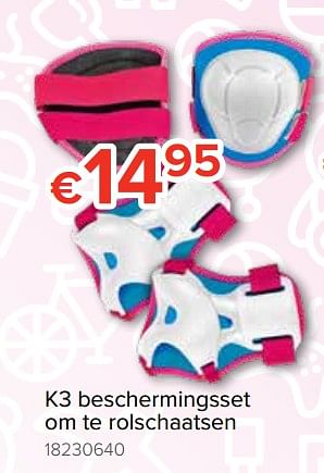 Promoties K3 beschermingsset om te rolschaatsen - Studio 100 - Geldig van 20/10/2018 tot 06/12/2018 bij Euro Shop