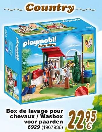 Promotions Box de lavage pour chevaux i wasbox voor paarden 6929 - Playmobil - Valide de 19/10/2018 à 08/12/2018 chez Cora