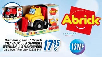 Promotions Camion garni - truck - Abrick - Valide de 19/10/2018 à 08/12/2018 chez Cora