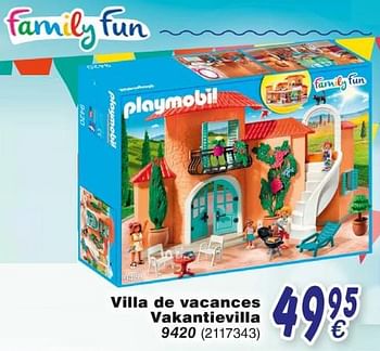Promotions Villa de vacances vakantievilla 9420 - Playmobil - Valide de 19/10/2018 à 08/12/2018 chez Cora