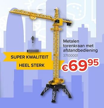 Promoties Metalen torenkraan met afstandbediening - Huismerk - Euroshop - Geldig van 20/10/2018 tot 06/12/2018 bij Euro Shop