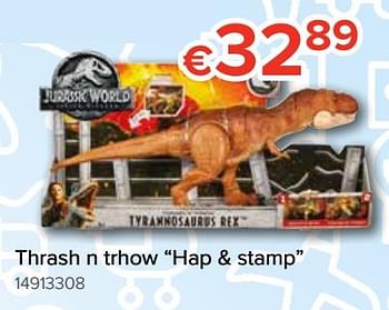 Promoties Thrash n trhow hap + stamp - Jurassic World - Geldig van 20/10/2018 tot 06/12/2018 bij Euro Shop