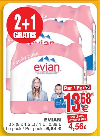 Promotions Evian - Evian - Valide de 23/10/2018 à 29/10/2018 chez Cora