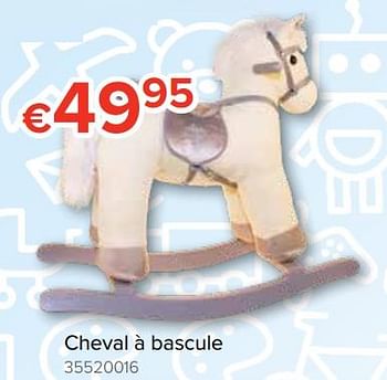 Promoties Cheval à bascule - Huismerk - Euroshop - Geldig van 20/10/2018 tot 06/12/2018 bij Euro Shop