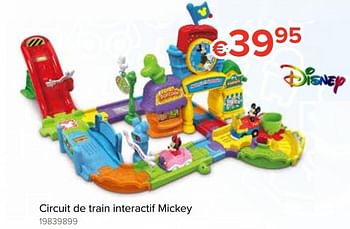 Promotions Circuit de train interactif mickey - Disney - Valide de 20/10/2018 à 06/12/2018 chez Euro Shop