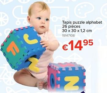 Promotions Tapis puzzle alphabet - Produit Maison - Euroshop - Valide de 20/10/2018 à 06/12/2018 chez Euro Shop