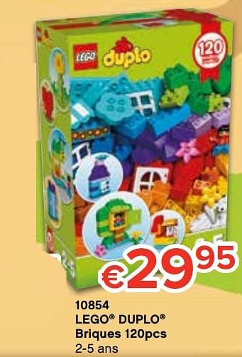 Promotions 10854 lego duplo briques 120pcs - Lego - Valide de 20/10/2018 à 06/12/2018 chez Euro Shop