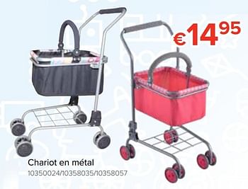 Promotions Chariot en métal - Produit Maison - Euroshop - Valide de 20/10/2018 à 06/12/2018 chez Euro Shop