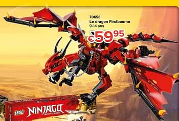 Promoties 70653 le dragon firstbourne - Lego - Geldig van 20/10/2018 tot 06/12/2018 bij Euro Shop