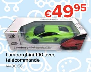 Promoties Lamborghini 1:10 avec télécommande - Huismerk - Euroshop - Geldig van 20/10/2018 tot 06/12/2018 bij Euro Shop