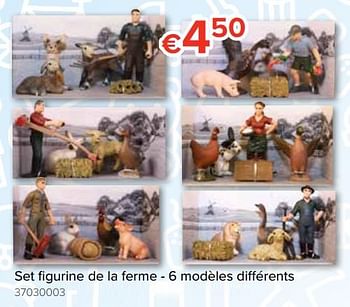 Promotions Set figurine de la ferme - 6 modèles différents - Produit Maison - Euroshop - Valide de 20/10/2018 à 06/12/2018 chez Euro Shop