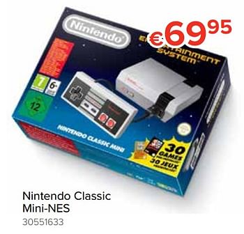 Promoties Nintendo classic mini-nes - Nintendo - Geldig van 20/10/2018 tot 06/12/2018 bij Euro Shop