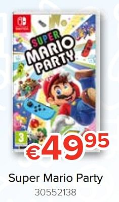 Promoties Super mario party - Nintendo - Geldig van 20/10/2018 tot 06/12/2018 bij Euro Shop
