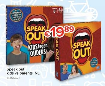 Promoties Speak out kids vs parents nl - Hasbro - Geldig van 20/10/2018 tot 06/12/2018 bij Euro Shop