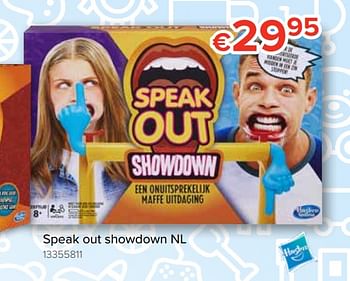 Promoties Speak out showdown nl - Hasbro - Geldig van 20/10/2018 tot 06/12/2018 bij Euro Shop